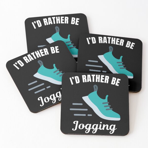 Item preview, I'd rather be jogging, morning run and active healthy lifestyle lovers designed and sold by NBSStore.
