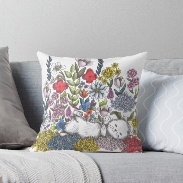 Item preview, Cat in the midst of Flowers designed and sold by CeciliaBattaini.