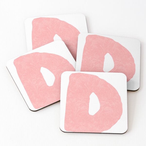Item preview, Letter with floral art Pink - D designed and sold by LosMana.