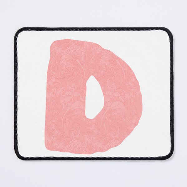 Item preview, Letter with floral art Pink - D designed and sold by LosMana.