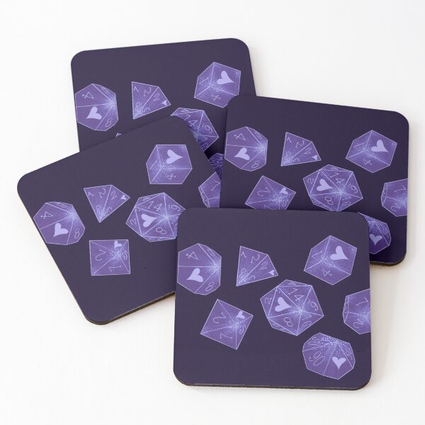 Item preview, Lavender-Haze Dice Set designed and sold by Just-2-Raccoons.