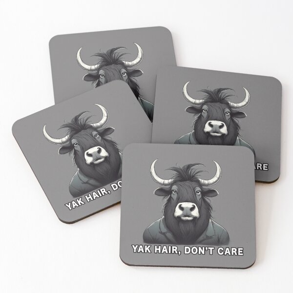 Item preview, Yak Hair, Don't Care, Funny Cartoon designed and sold by Burn-Ego.