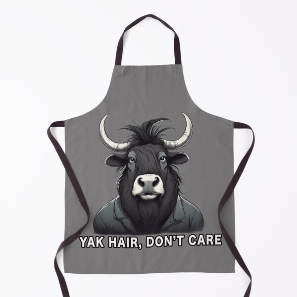 Item preview, Yak Hair, Don't Care, Funny Cartoon designed and sold by Burn-Ego.