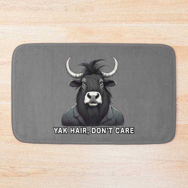 Item preview, Yak Hair, Don't Care, Funny Cartoon designed and sold by Burn-Ego.