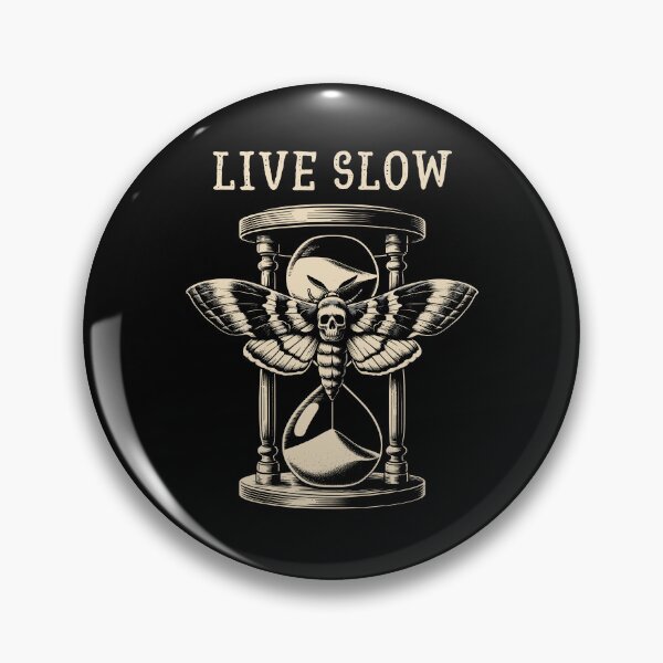 Item preview, Deaths Moth On An Hourglass Live Slow Gothic Styled designed and sold by CosyTeal.