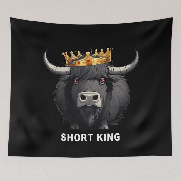 Item preview, Short King, Yak, Funny Cartoon designed and sold by Burn-Ego.