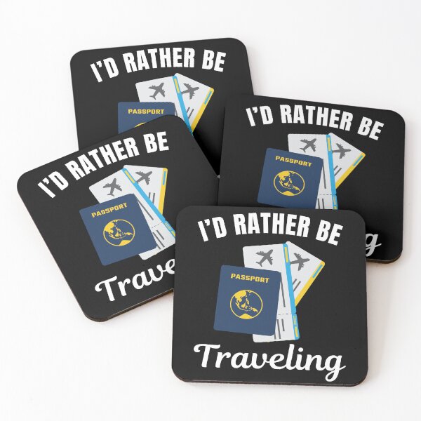 Item preview, I'd rather be traveling, funny traveling lovers saying  designed and sold by NBSStore.