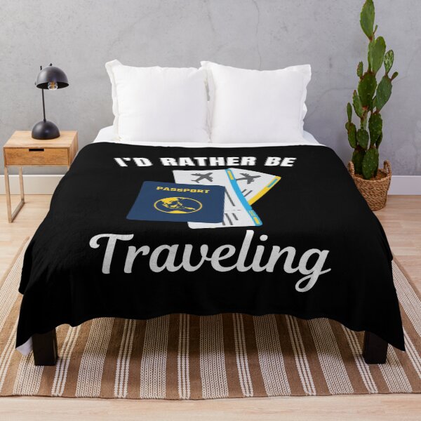 Item preview, I'd rather be traveling, funny traveling lovers saying designed and sold by NBSStore.
