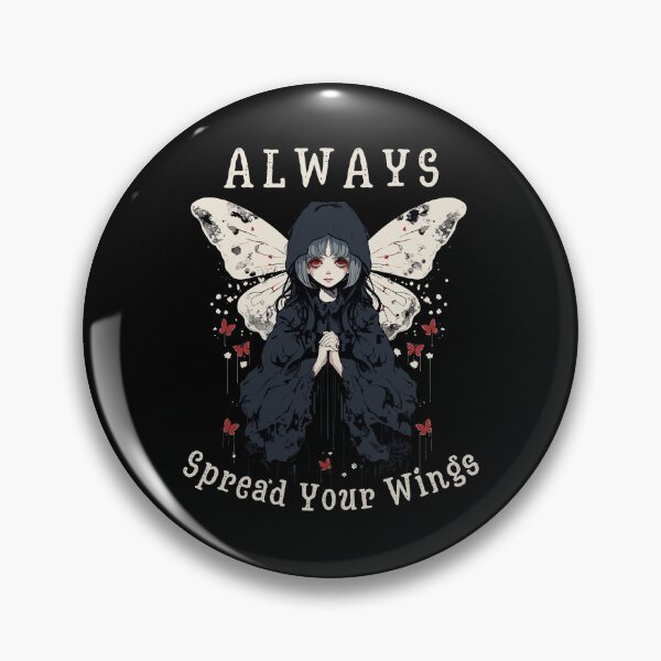 Item preview, Girl With Moth Wings Always Spread Your Wings Gothic Styled designed and sold by CosyTeal.