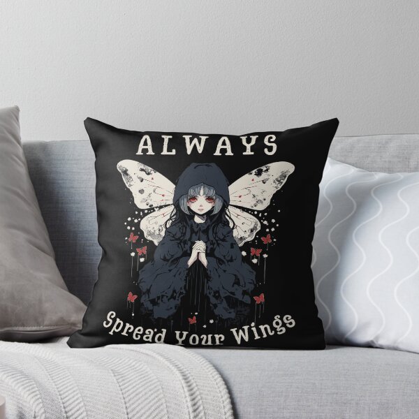 Item preview, Girl With Moth Wings Always Spread Your Wings Gothic Styled designed and sold by CosyTeal.