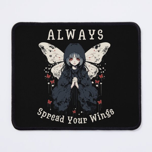 Item preview, Girl With Moth Wings Always Spread Your Wings Gothic Styled designed and sold by CosyTeal.