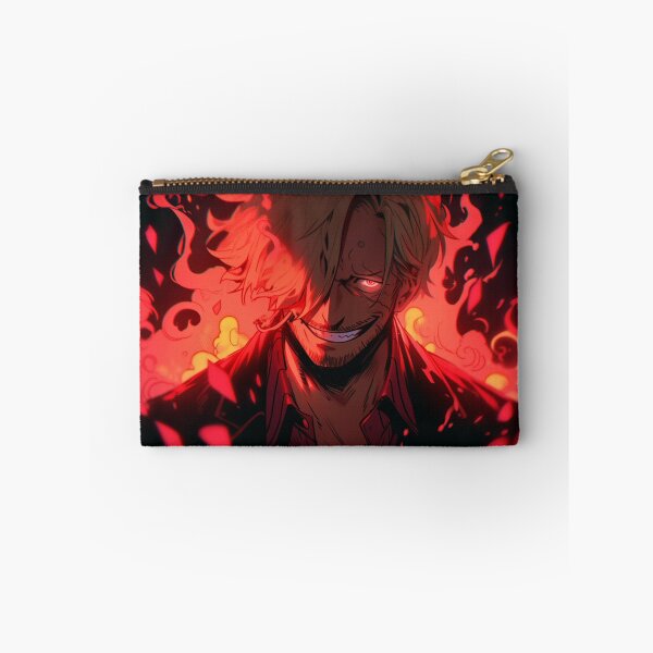 Item preview, Sanji with a feral expression, background with flames designed and sold by Pixalaxy.