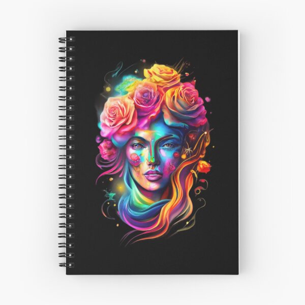 Item preview, Magical festive fabric of  Roses face in water paint  designed and sold by BlueGoldArt.
