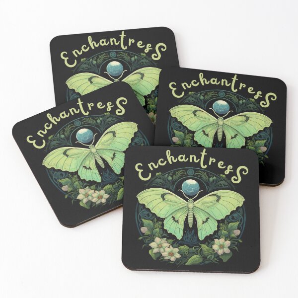 Item preview, Luna Moth With Flowers Enchantress Classic Gothic Styled designed and sold by CosyTeal.