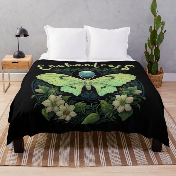 Item preview, Luna Moth With Flowers Enchantress Classic Gothic Styled designed and sold by CosyTeal.