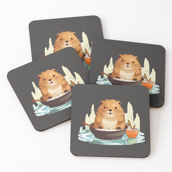 Artikelvorschau, Süße Capybara in einem Topf voller Suppe entworfen und verkauft von MilkyBerryShop.