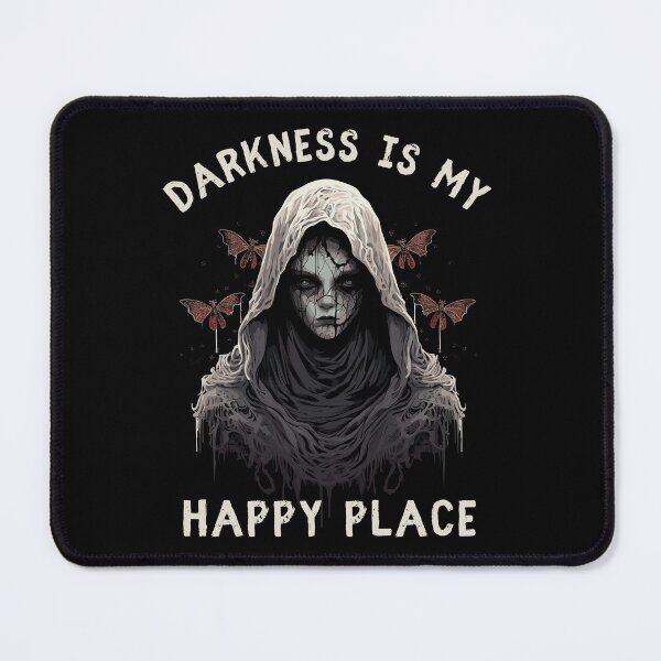 Item preview, Moody Moth Girl Darkness Is My Happy Place Gothic Styled designed and sold by CosyTeal.