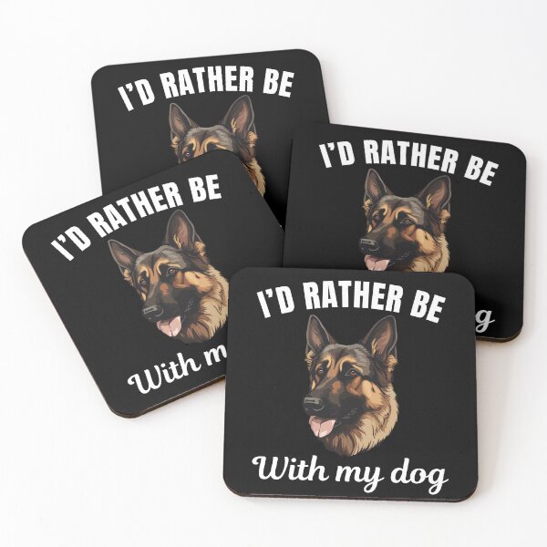Item preview, I'd rather be with my dog, funny German Shepherd or gsd breed owners or lovers saying  designed and sold by NBSStore.