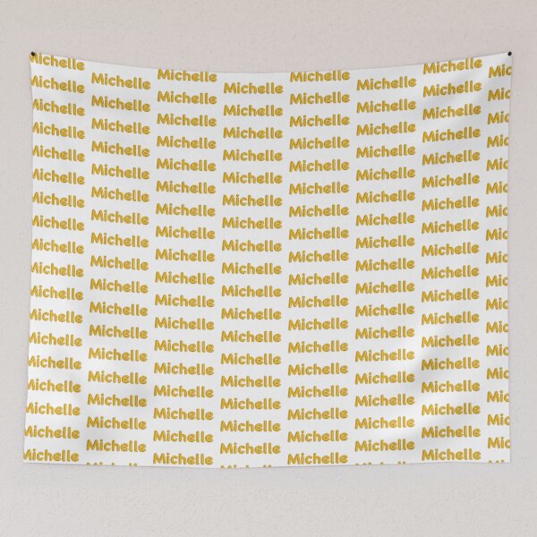 Item preview, Golden Balloon Michelle Name Label  designed and sold by NormadWorld.