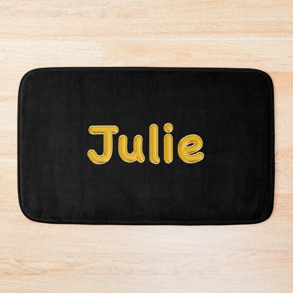 Item preview, Golden Balloon Julie Name Label (Black) designed and sold by NormadWorld.