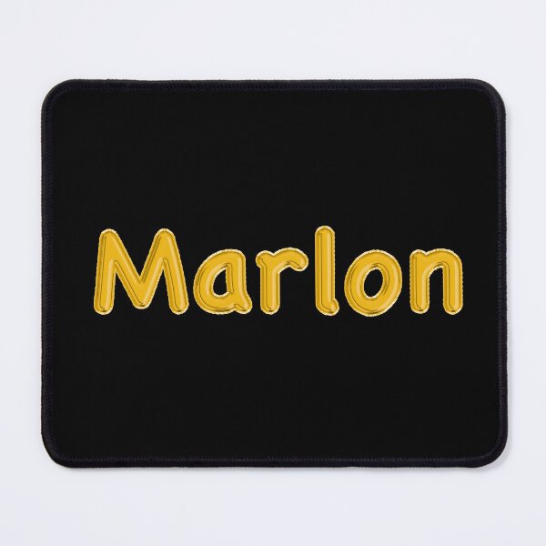 Item preview, Golden Balloon Marlon Name Label (Black) designed and sold by NormadWorld.