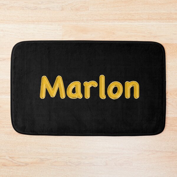 Item preview, Golden Balloon Marlon Name Label (Black) designed and sold by NormadWorld.