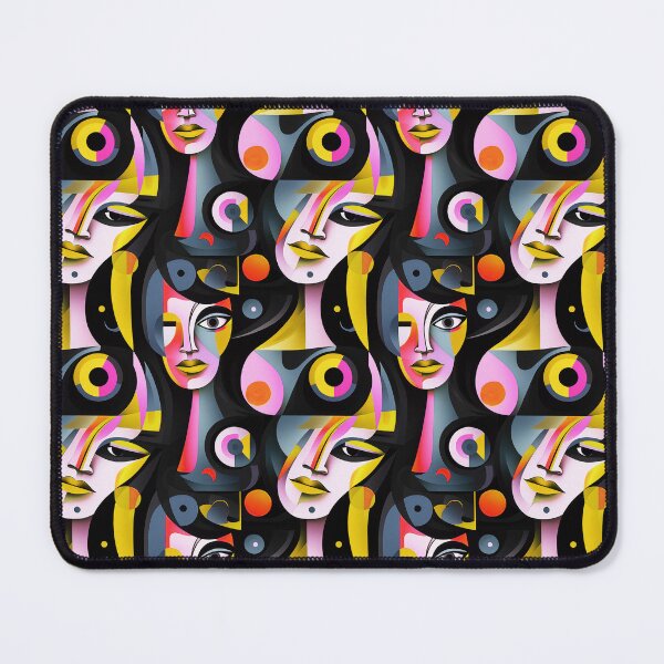 Item preview, Cubist woman designed and sold by Alessandro Remo Mazzoni Remotextiles.