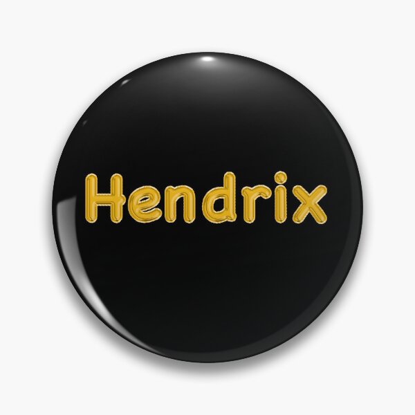 Item preview, Golden Balloon Hendrix Name Label (Black) designed and sold by NormadWorld.
