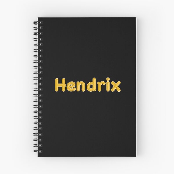 Item preview, Golden Balloon Hendrix Name Label (Black) designed and sold by NormadWorld.