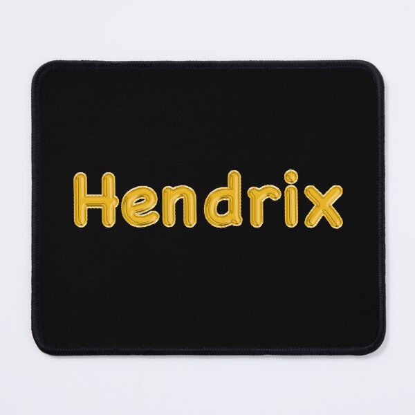Item preview, Golden Balloon Hendrix Name Label (Black) designed and sold by NormadWorld.