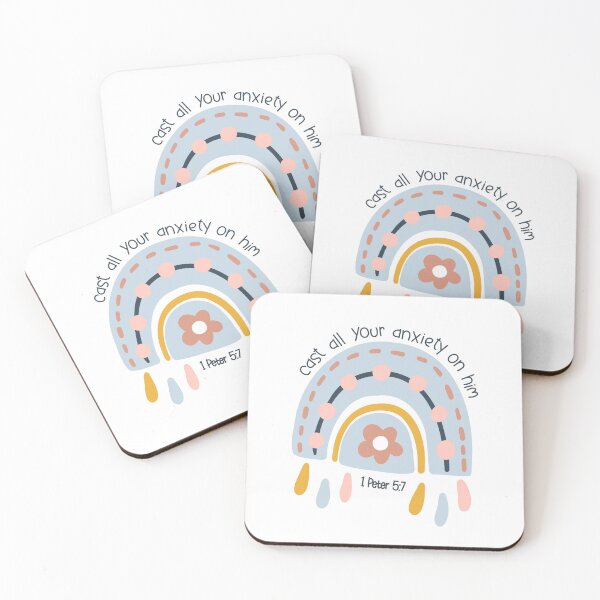 Item preview, 1 Peter 5:7 Boho Rainbow designed and sold by amazingjoy.