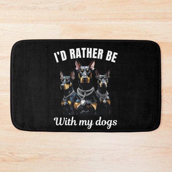 Artikelvorschau, Ich wäre lieber mit meinen Hunden zusammen, lustige Dobermann-Pinscher-Rassebesitzer oder -Liebhaber sagen entworfen und verkauft von NBSStore.