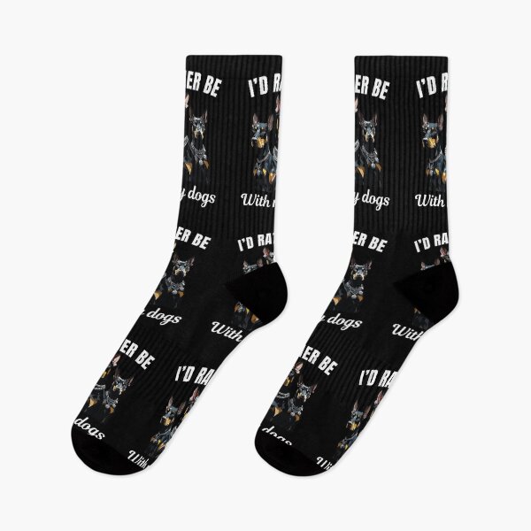 Item preview, I'd rather be with my dogs, funny doberman pinscher breed owners or lovers saying  designed and sold by NBSStore.