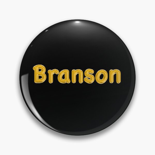 Item preview, Golden Balloon Branson Name Label (Black) designed and sold by NormadWorld.