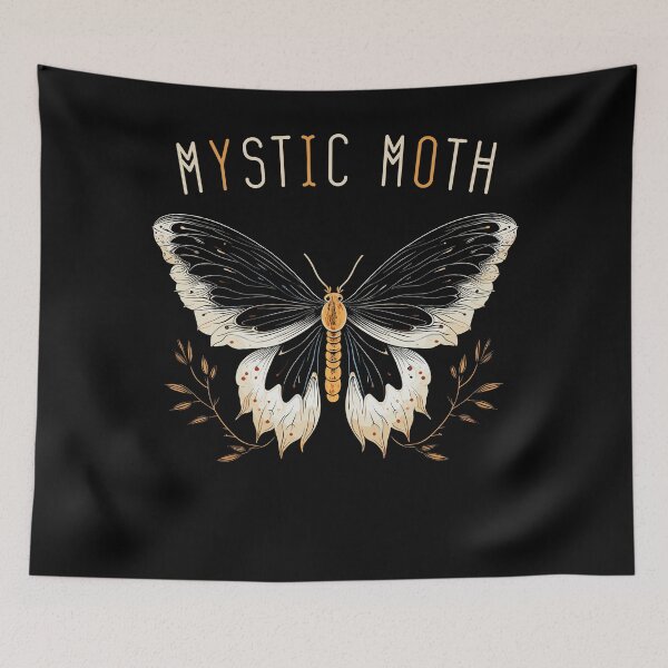Item preview, Moth With Raven Feather Wings Mystic Moth Gothic Styled designed and sold by CosyTeal.