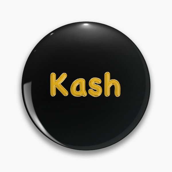 Artikelvorschau, Goldenes Ballon-Kash-Namensschild (schwarz) entworfen und verkauft von NormadWorld.