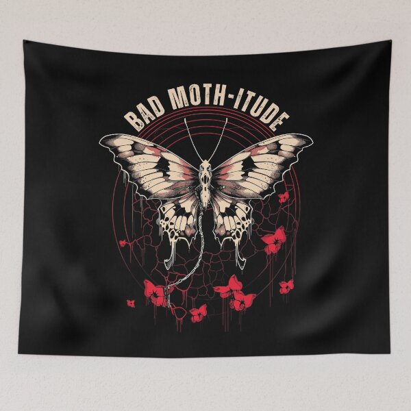 Item preview, Moth With Ripped Wings Bad Moth Itude Gothic Styled designed and sold by CosyTeal.