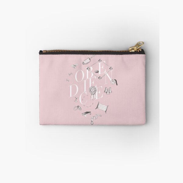 Item preview, Obedience Lettering with Hand Drawn Exercise Illustrations Powder Pink designed and sold by JustPawsome.