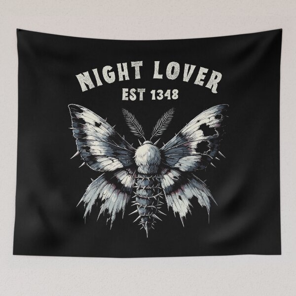 Item preview, Moth With Ripped Wings Night Lover Retro Gothic Styled designed and sold by CosyTeal.
