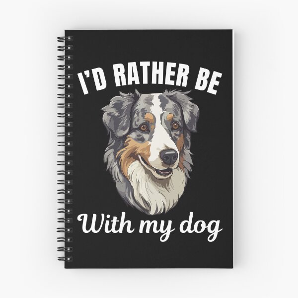 Item preview, I'd rather be with my dog, funny Australian or Aussie shepherd sheepdog breed owners or lovers saying  designed and sold by NBSStore.