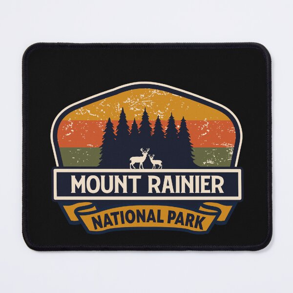 Item preview, Mount rainier National Park-Vintage designed and sold by Nature-spirit.