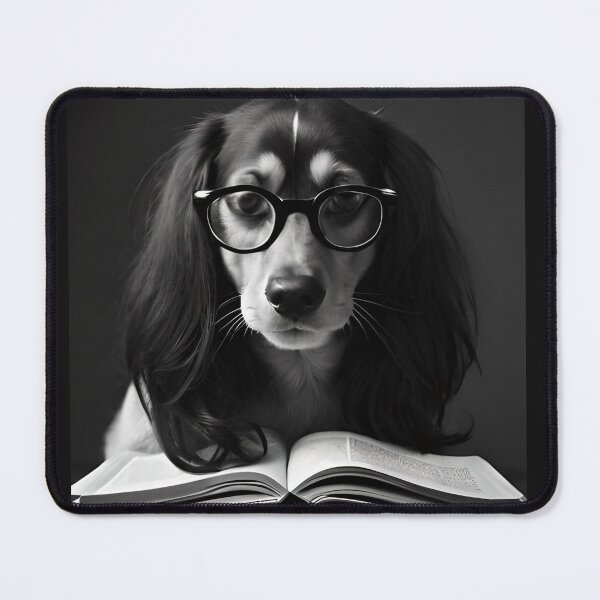 Item preview, Dachshund dog with glasses | Cute Dachshund dog | Dog Reader designed and sold by GemaDesings.