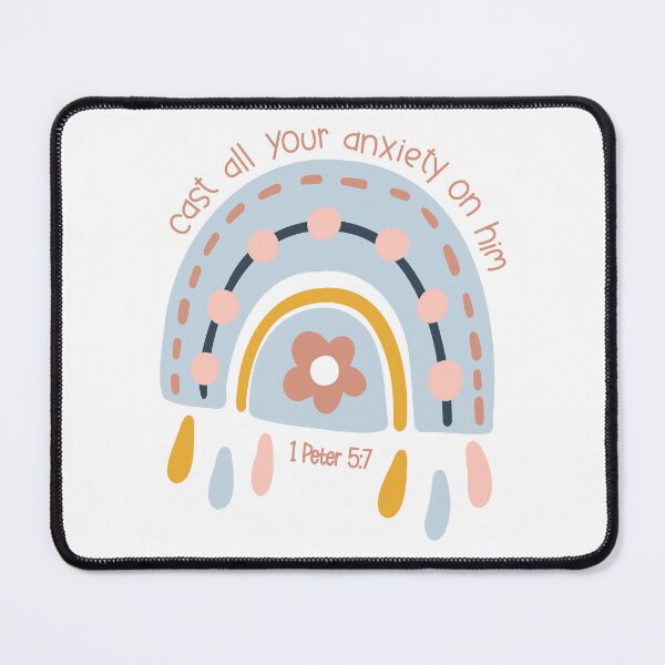 Item preview, Cast All Your Anxiety on Him Boho Rainbow designed and sold by amazingjoy.