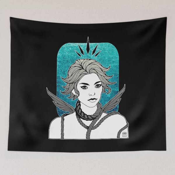 Item preview, Anime Non Binary Angel with Wings  designed and sold by ObsidianDaz.