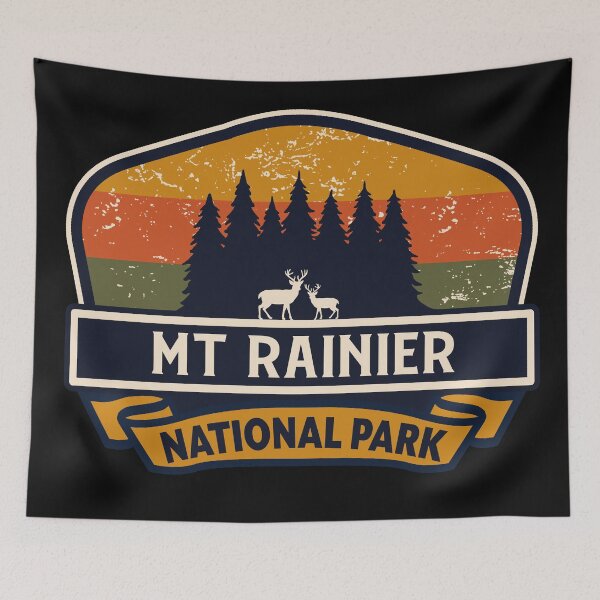Item preview, Mt rainier National Park-Vintage designed and sold by Nature-spirit.