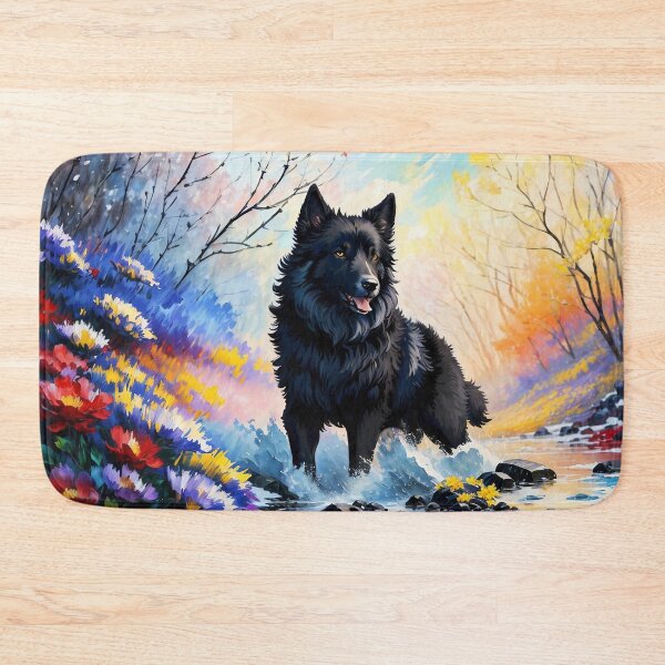 Item preview, Black dog run on the river designed and sold by operossa.