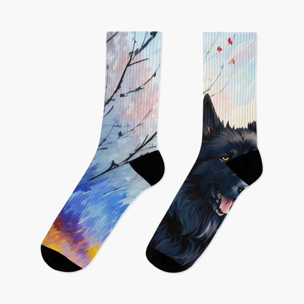 Item preview, Black dog run on the river designed and sold by operossa.