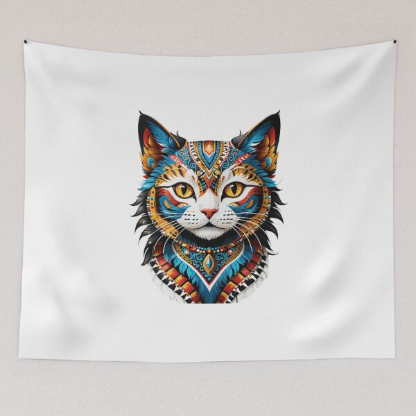 Item preview, Tribal Style Cat designed and sold by KeopsMurat.