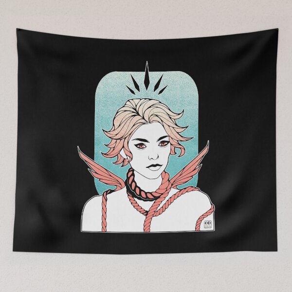 Item preview, Anime Non Binary Angel with Wings  designed and sold by ObsidianDaz.