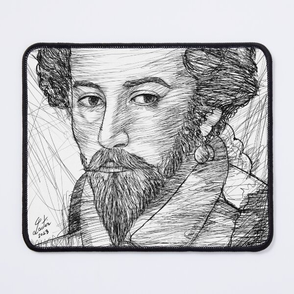 Item preview, WALTER RALEIGH ink portrait designed and sold by lautir.